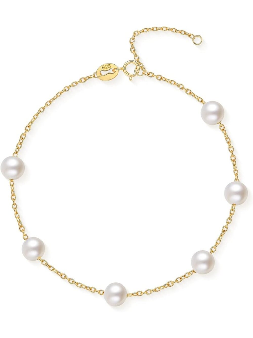 Trendy 925 Sterling Silver Freshwater Pearl Bracelet for Women - Elegant Jewelry
